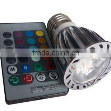 3x2W E27 Dimmable LED Downlight. IR Remote control LED Spotlight