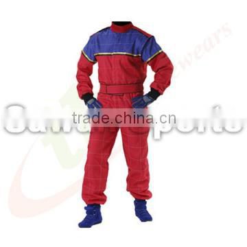 Red and Blue Color Racing Suit