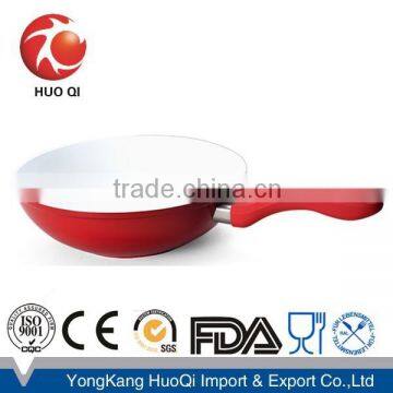 2015 aluminium ceramic wok kitchen accessory wholesale cookware