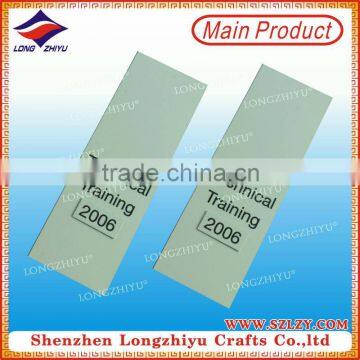 Personalized blank nameplate,zinc alloy metal emblem label with 3M adhesive,custom cheap nameplate