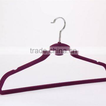 Velvet Flocked Clothes Hangers With Logo photo-2