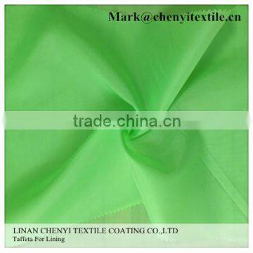 190T soild dyed 100% polyester lining