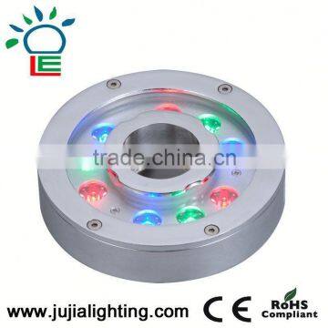 2015 High Power ip68 pool lamp spa/pond/fountain RGB RF led underwater light