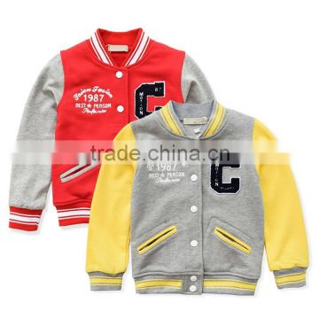 kids baseball uniform for spring casual garments outerwear baby jackets without hood