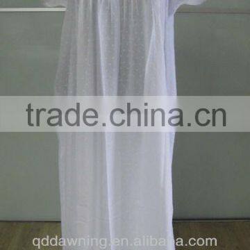 New Design White Cotton Nightdress