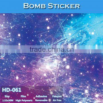 HD-061 CARLIKE Hot Sale Car Bomb Sticker Vehicle Wrap PVC Material