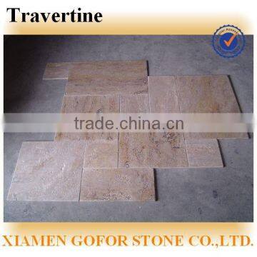 French pattern travertine pavers