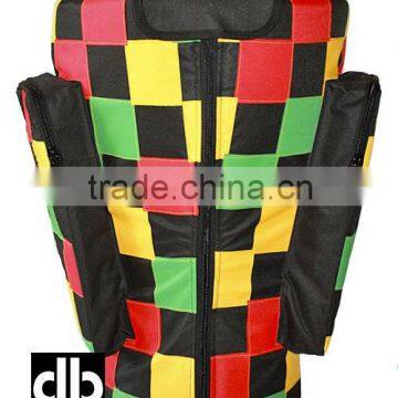 African Djembe Drums Gig Bags Deluxe Rasta Patchwork