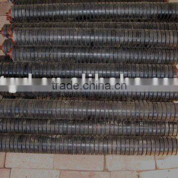Impact idler rubber rollers