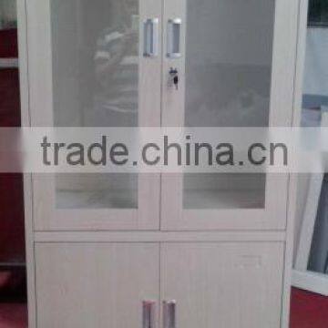 High Glass Office Steel Storage Cabinet Office/kitchen/living Cupboard Furniture photo-5