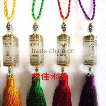 Christmas Gift coloured glaze crystal pendant hanging car ornaments be used to hang in car decoration ornaments adorn