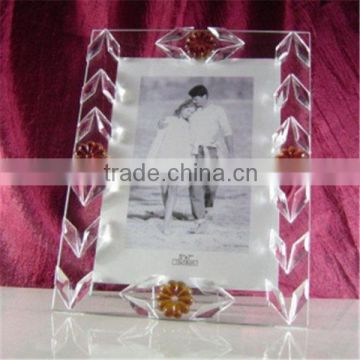 wholesale K9 top quality glass crystal bling photo frames