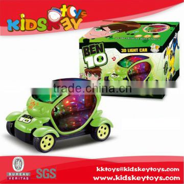 Plastic toy game new B/O kids battery operated cars with 3d light and music,electric battery car