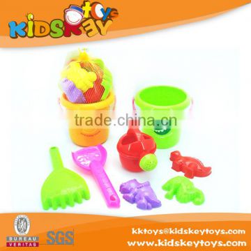 New Plastic sand beach 7pcs bucket with sand mold