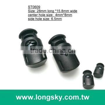(#ST0609) large nylon plastic elastic spring cord lock for coat