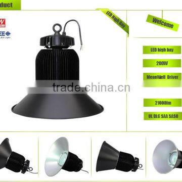 6 years warranty die casting aluminum meanwell driver 200w led industrial light