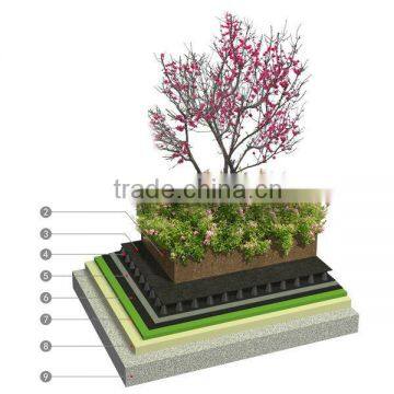 green roof waterproofing membrane Green roof trays supplier plastic dimple composite drainage board