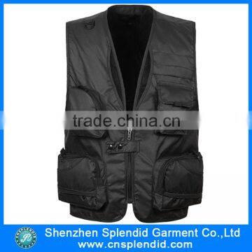 2016 Latest Design Multipocket Dark Green Men' Cargo Vest photo-5