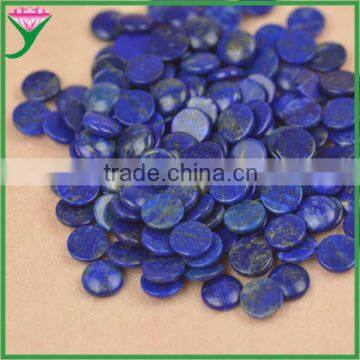 lazurite gemstone round cabochon flat back natural lapis