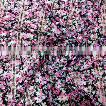 North American polyester spandex lace fabric, dress lace fabric