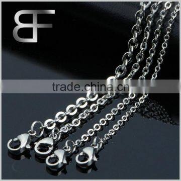 Bear Free Mens Women's Silver Stainless Steel Necklace O Chain Necklace