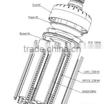 100W E39 E40 LED Corn Light 400W Halogen LED Replacement photo-3