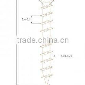 PVC Window Screw With Countersunk Head, Stainless Steel