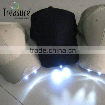 2016 chinese cap custom cap with led lights in logo custom hat baseball cap