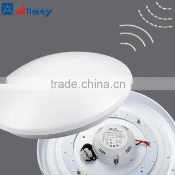 12W 15W 18W Microwave motion sensor led ceiling lamp 5.8Ghz auto sensor on/off energy saving corridor passageway lighting