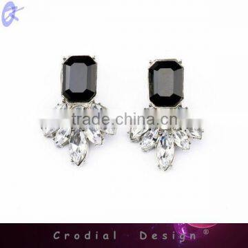 2014 Latest Products Wholesale Cheap Jewelry Fashion Crystal Stud Earrings For Bridal Jewelry