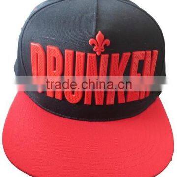 flat brim rubber badge trucker cap,flat brim trucker cap