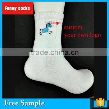 2016 Hot Sale Custom Embroidery Logo Anklet Socks photo-6