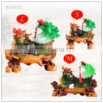 Jade color Resin Pi Sou , fengshui pixiu statue hot sales