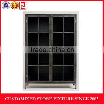 Classical metal display cabinet