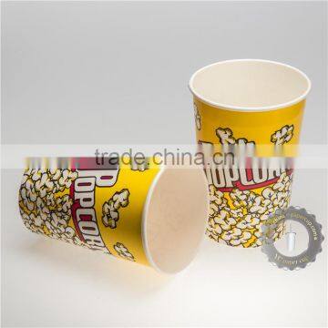 46oz disposable paper popcorn cup container for food packing