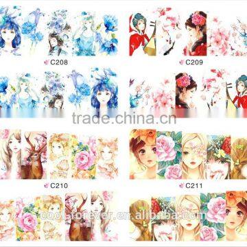 2015 girls decals/nail sticker/nail art stickers wholesale