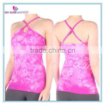 womens singlet, yoga top, running wear, dry fit gym tank top