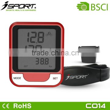 Waterproof Bike Computer Heart Rate Monitor with Backlight