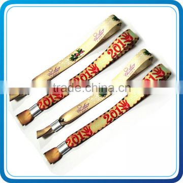 Chinese wholesale suppliers festoval woven wristband alibaba prices