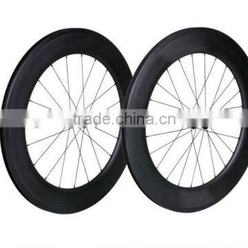 700C carbon 88mm wheels rim, Chinese high performance carbon wheel 88mm clincher, 88mm carbon road bike wheels clincher