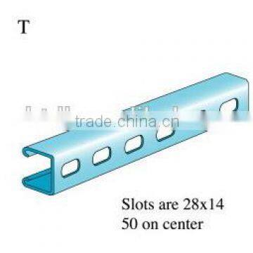 Slotted Galvanized Steel Strut channel