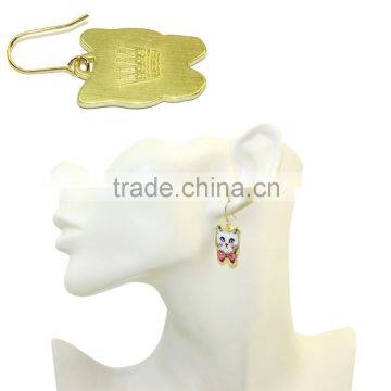 Daily Wear Ear Rings Unique Cat Face Motif for Kawaii Japan Fashion photo-3