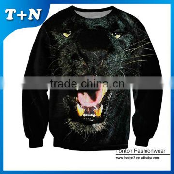 sublimation printing crew neck hoodie sweatshirt