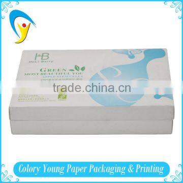 White CMYK Printing Cardboard Cosmetics Packaging Box