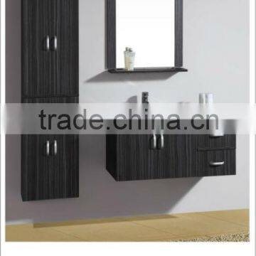 New Arrival Black Hanging MDF with Melamine Finsh Bathroom Cabinet MJ-2103