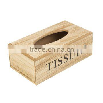 Unfinished wooden decorative tissue boxes customized varnished wooden tissue box