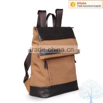 High quality fashion canvas backpack, college bag manufacturer
