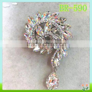 fashion funny crystal brooch,crystal korea brooch