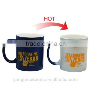 Customized temperature sensitive color changing mugs