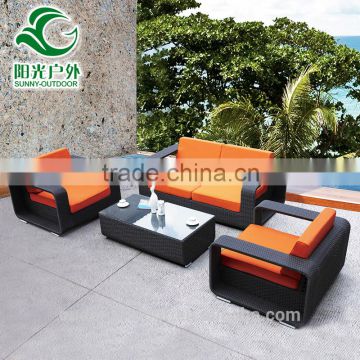 Factory hot selling outdoor patio rattan garden furniture set